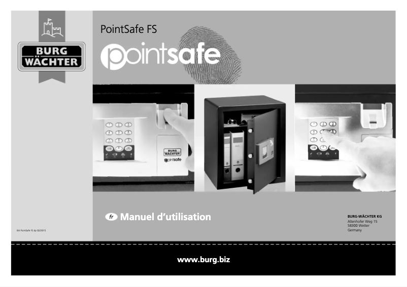 Image de la première page du manuel de l'appareil PointSafe FS
