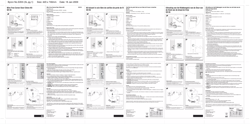 Page 1 de la notice Manuel utilisateur Byron SX55