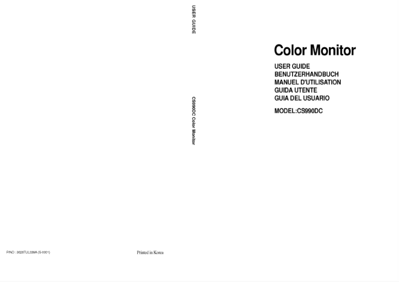 Página 1 del manual Manual de usuario LG CS990C