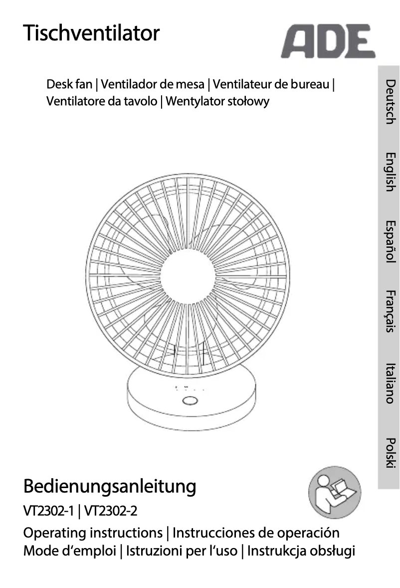 Page 1 de la notice Manuel utilisateur ADE VT2302-1