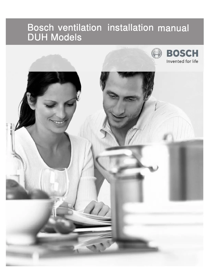 Page 1 de la notice Guide d'installation Bosch DUH36152UC