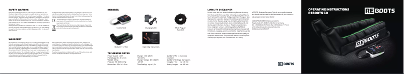 Image de la première page du manuel de l'appareil Go Recovery Boots