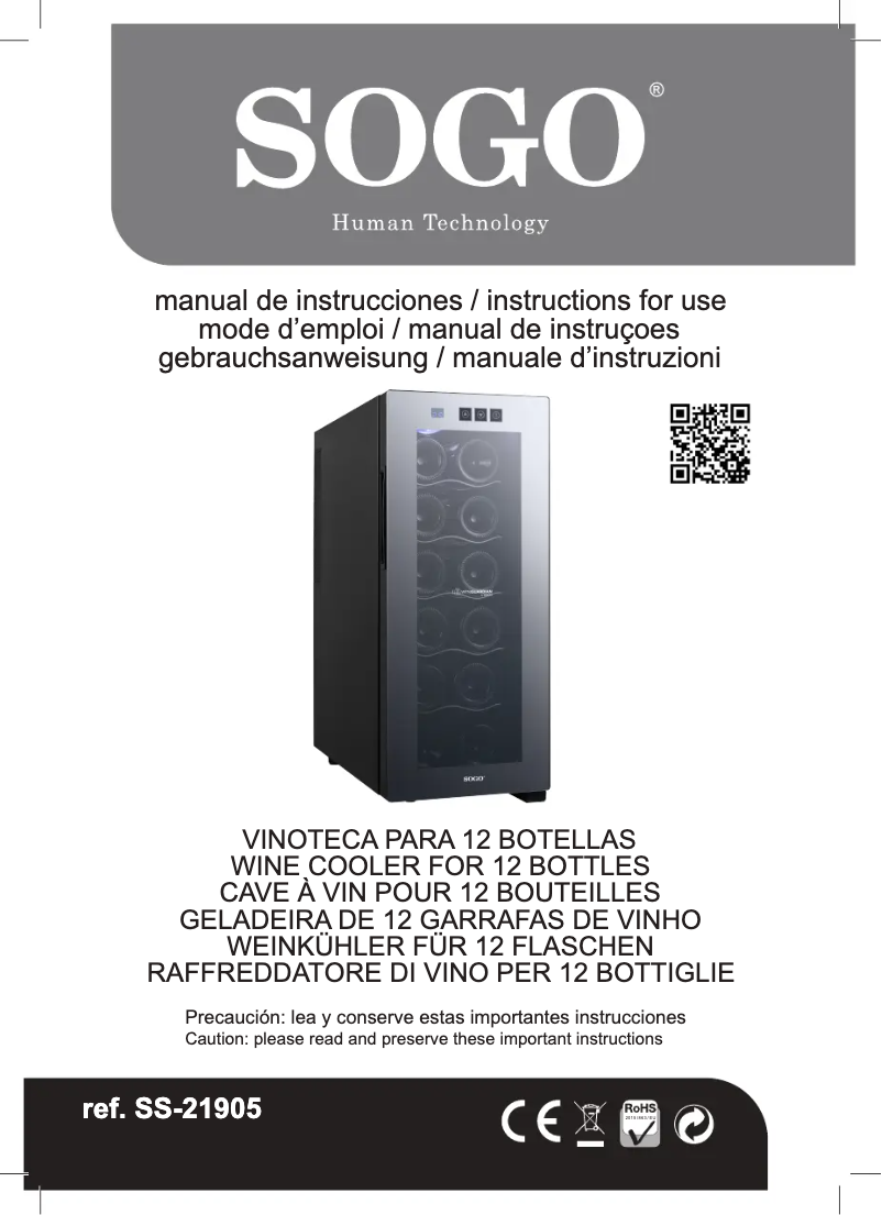 Page 1 de la notice Manuel utilisateur Sogo NEV-SS-21905