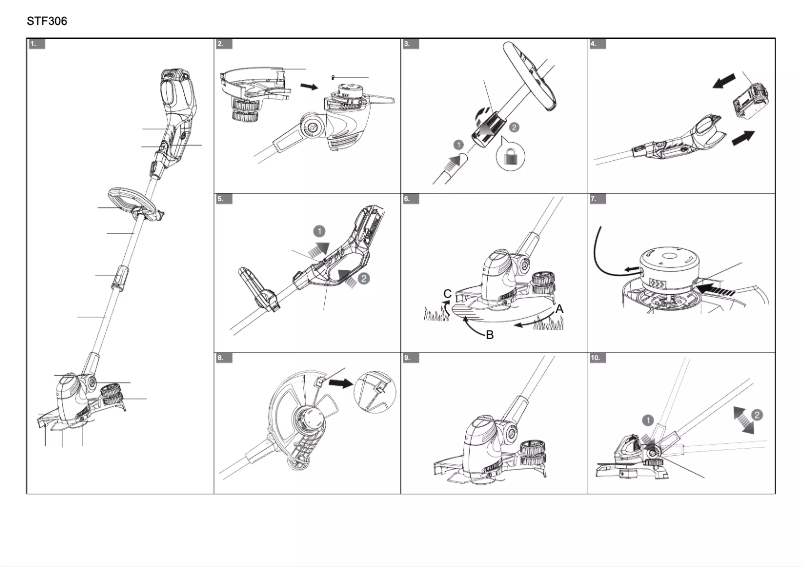 Page 1 de la notice Manuel utilisateur Greenworks STF306