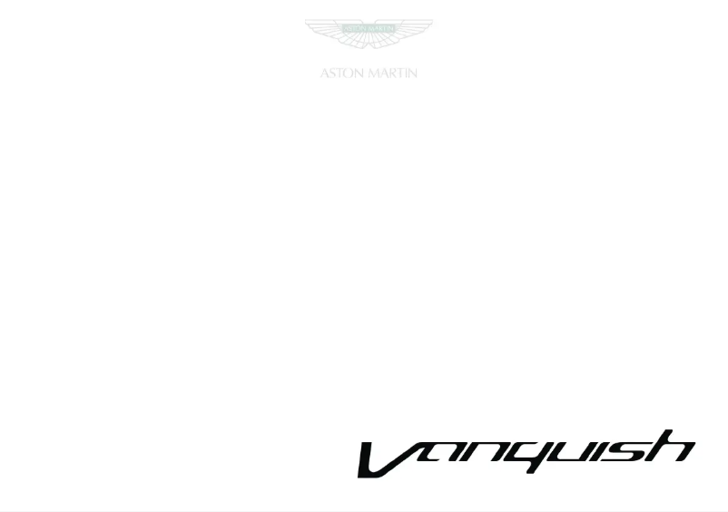 Page 1 of the manual User Manual Aston Martin Vanquish (2013)