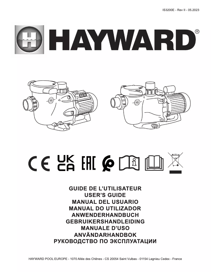 Page n°1 - Manuel utilisateur Hayward Max Flo XL