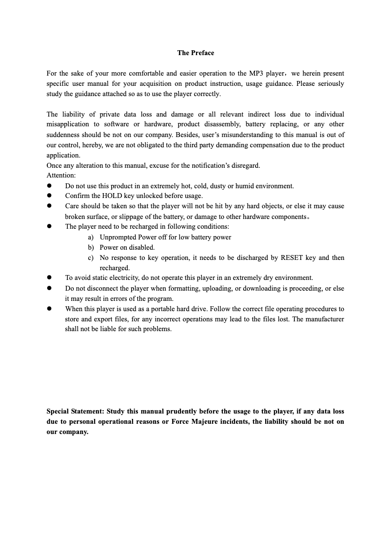 Page 1 of the manual User Manual Aiptek MP3-S2