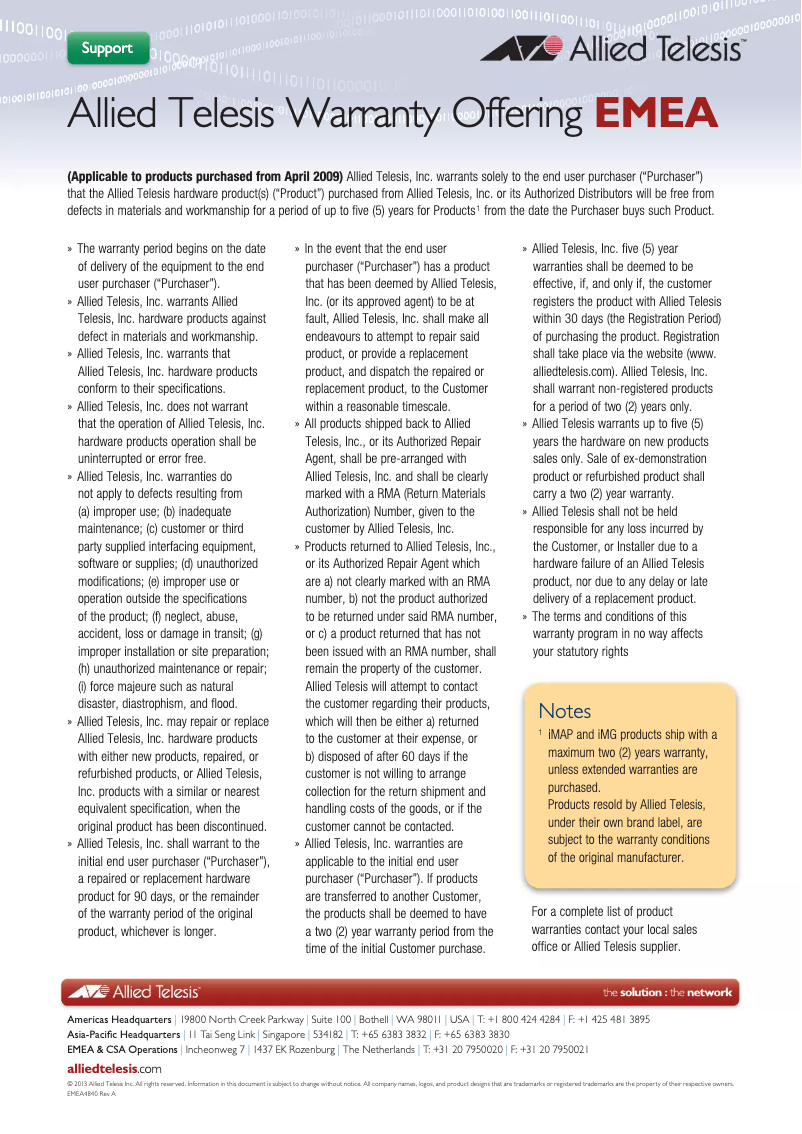 Image de la première page du manuel de l'appareil AT-TQ4600 1509R