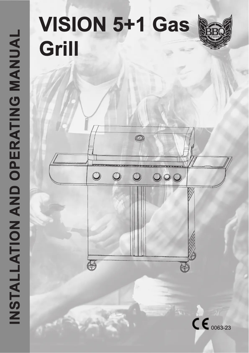 Página 1 del manual Manual de usuario Maxxus BBQ Chief Vision 5+1