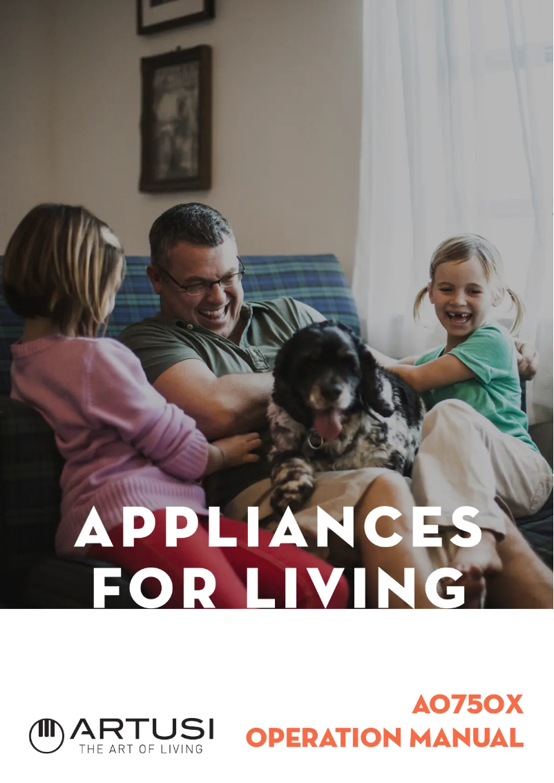 First page image of the manual for AO750X