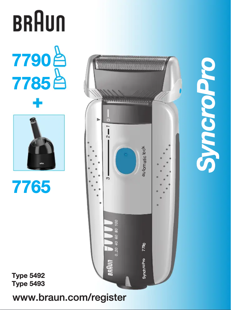 Image de la première page du manuel de l'appareil SyncroPro 7785