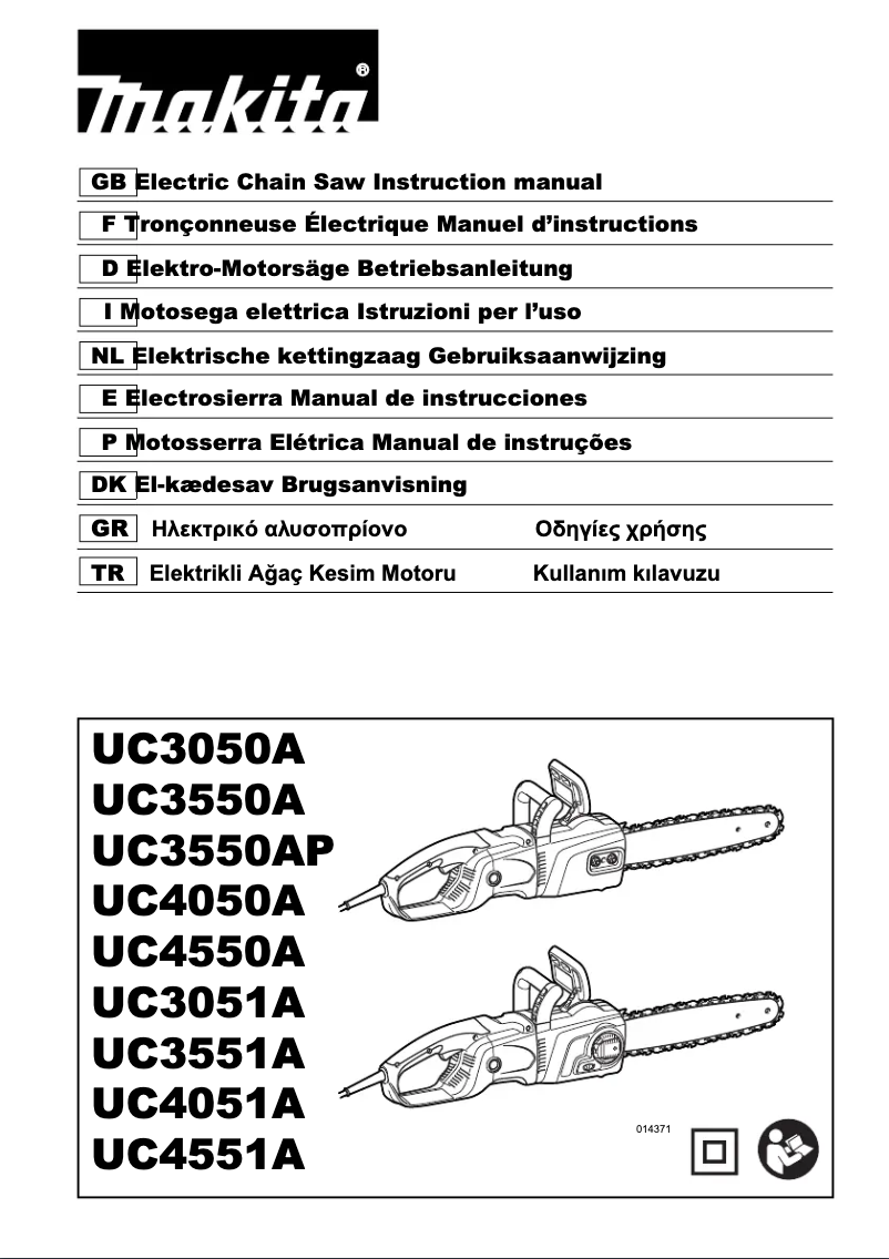 Page n°1 - Manuel utilisateur Makita UC4051A