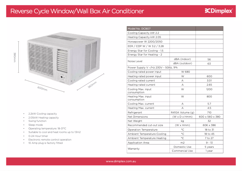 Image de la première page du manuel de l'appareil DCB07