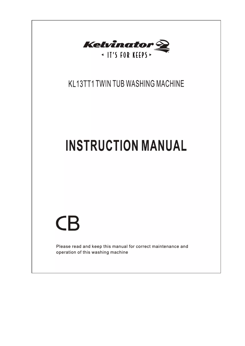 Page n°1 - Manuel utilisateur Kelvinator KL13TT1