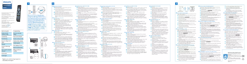 Page 1 de la notice Guide de démarrage rapide Philips SRP2018