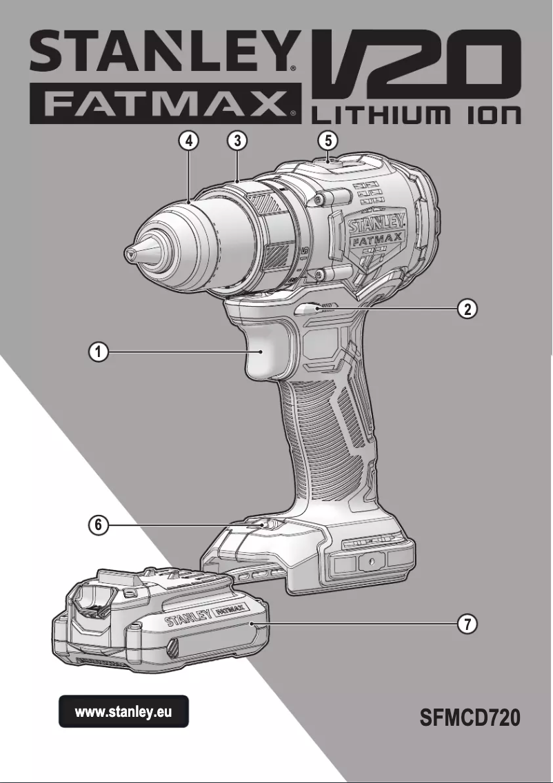 Page n°1 - Manuel utilisateur Stanley SFMCD720