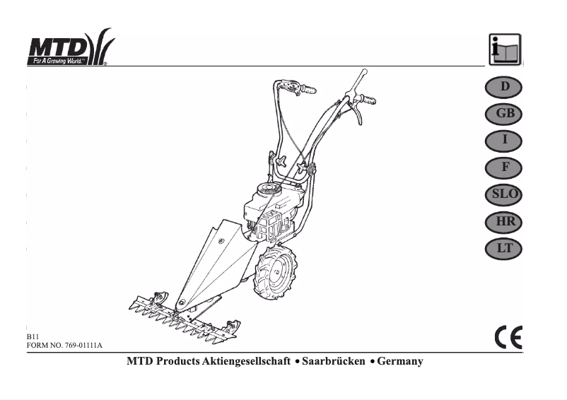 Page 1 de la notice Manuel utilisateur MTD Smart BM87-35