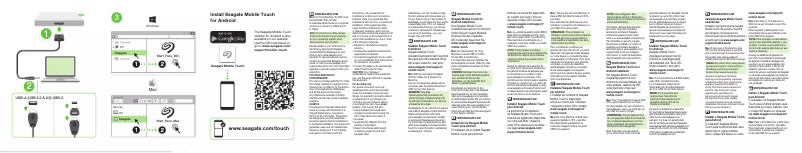 Página 1 del manual Guía de inicio rápido Seagate Backup Plus Ultra Touch