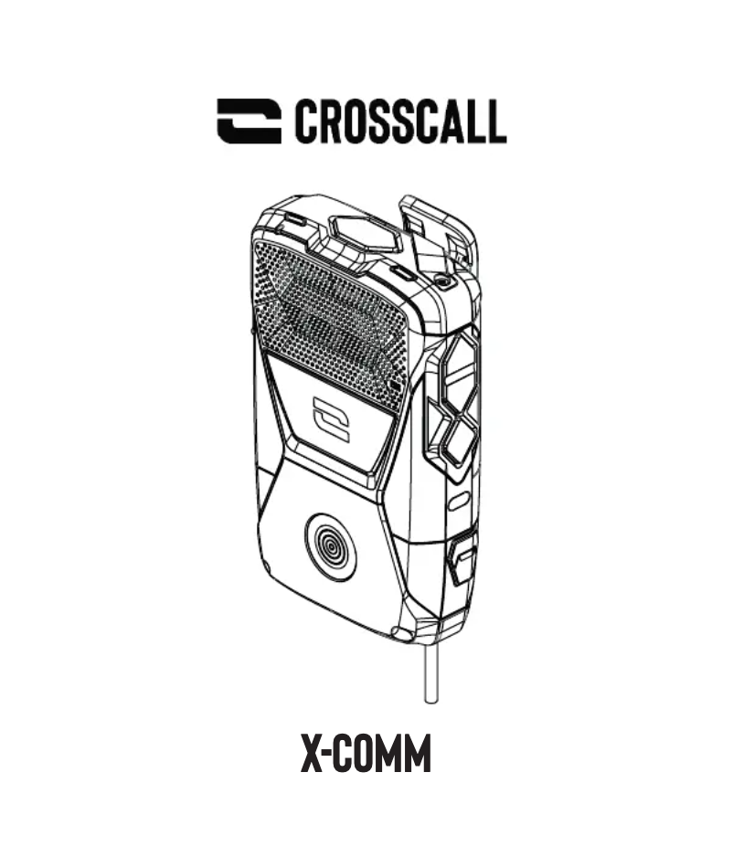 Image de la première page du manuel de l'appareil X-COMM