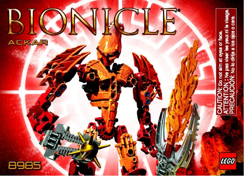 Page 1 of the manual User Manual Lego BIONICLE 8985