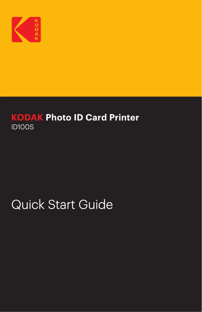 Page 1 de la notice Manuel utilisateur Kodak ID100S