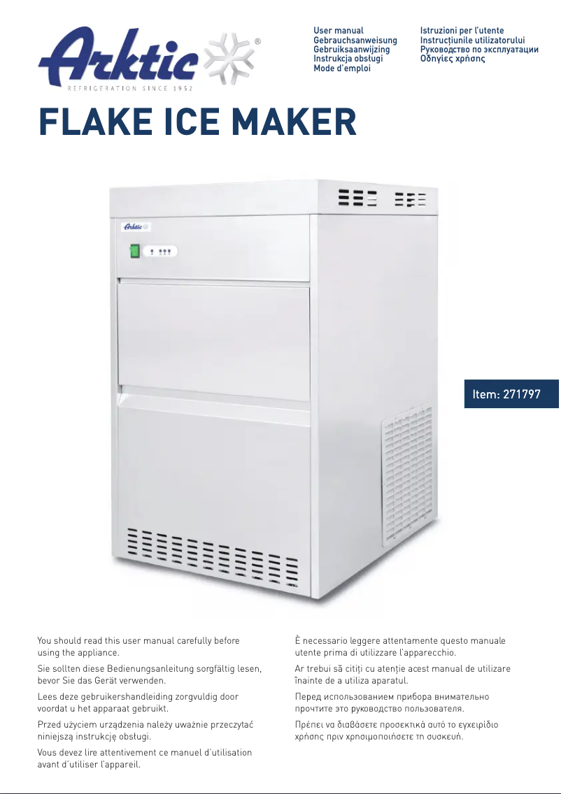 Page n°1 - Manuel utilisateur Arktic 271797