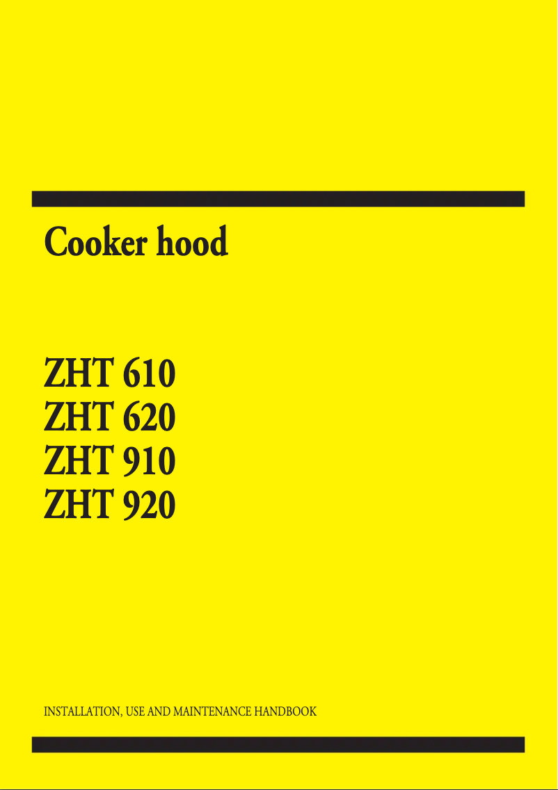 Page n°1 - Manuel utilisateur Zanussi ZHT620W3