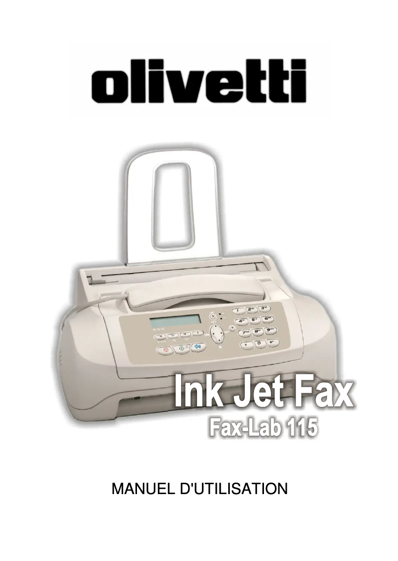 Page n°1 - Manuel utilisateur Olivetti Fax-Lab 115
