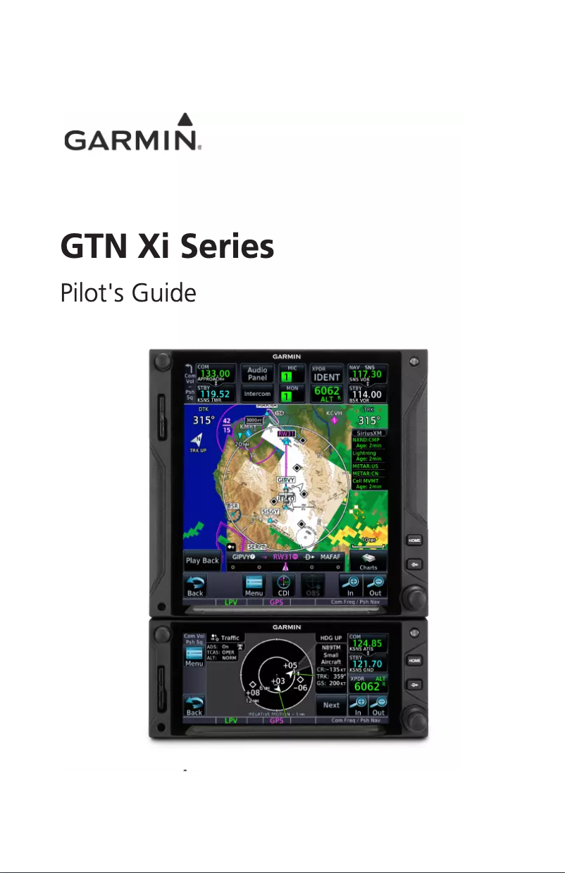 Page n°1 - Manuel utilisateur Garmin GTN 650Xi