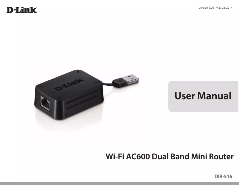 Image de la première page du manuel de l'appareil DIR-516