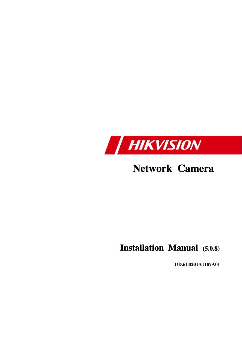 Page n°1 - Manuel utilisateur Hikvision DS-2CD6412FWD-10