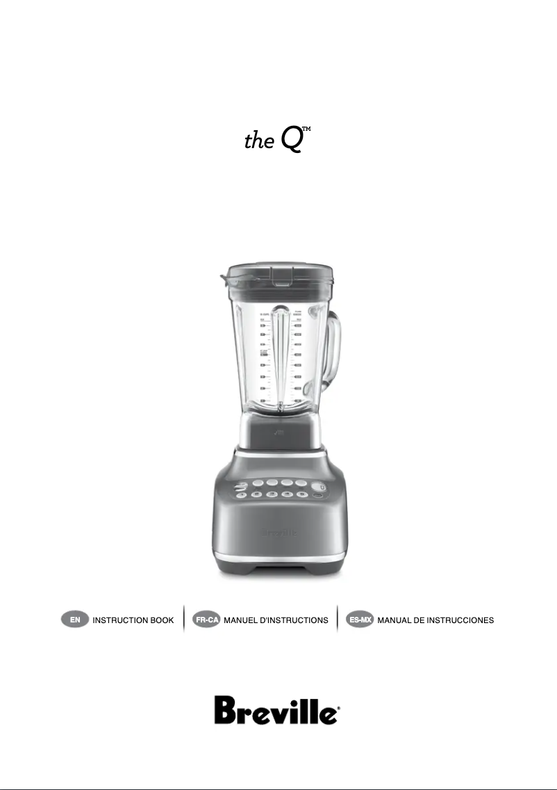 Page n°1 - Manuel utilisateur Breville the Q BBL820