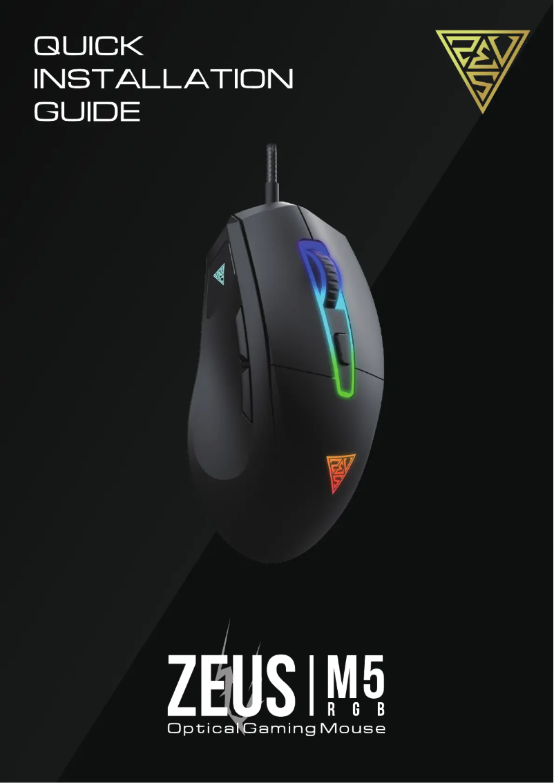 Page 1 de la notice Manuel utilisateur Gamdias Zeus M5