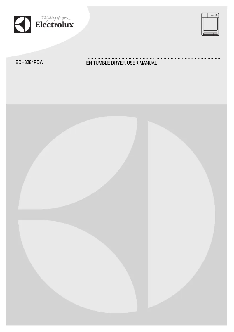 Page 1 de la notice Manuel utilisateur Electrolux EDH3284PDW