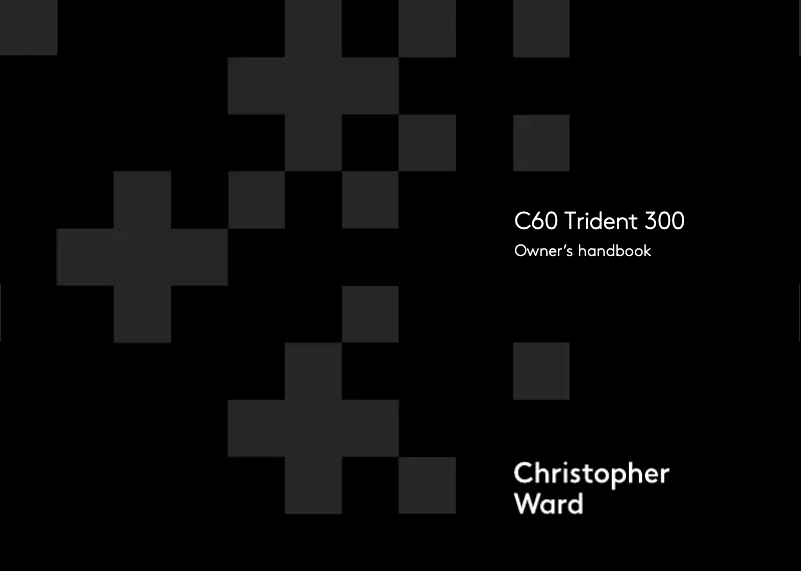 Image de la première page du manuel de l'appareil C60 Trident 300