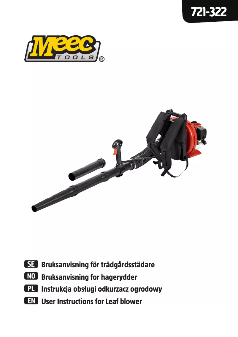 Page n°1 - Manuel utilisateur Meec Tools 721-322
