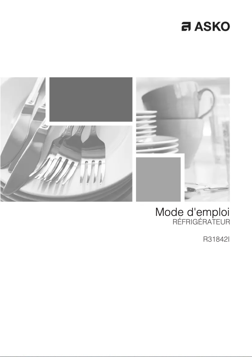 Page n°1 - Manuel utilisateur Asko R31842I