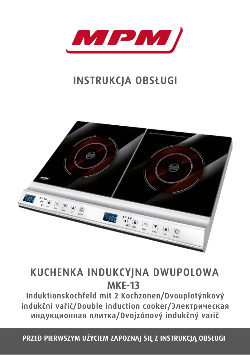 Page 1 de la notice Manuel utilisateur MPM MKE-13