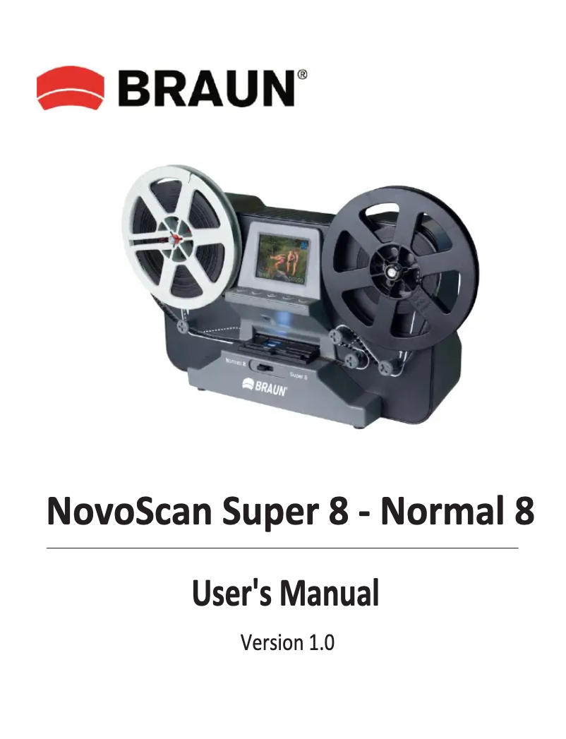 Page 1 de la notice Manuel utilisateur Braun NovoScan Super 8 - Normal 8