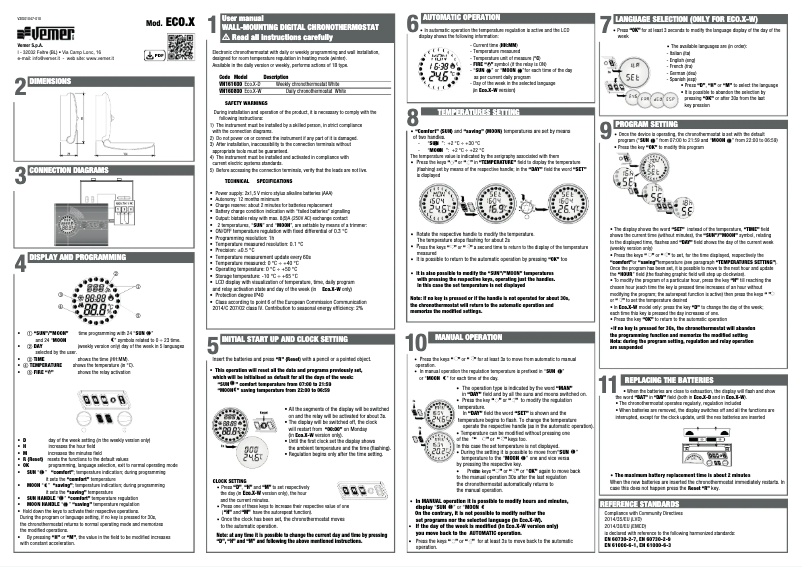 Image de la première page du manuel de l'appareil Eco.X