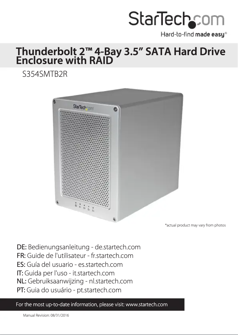 Image de la première page du manuel de l'appareil S354SMTB2R