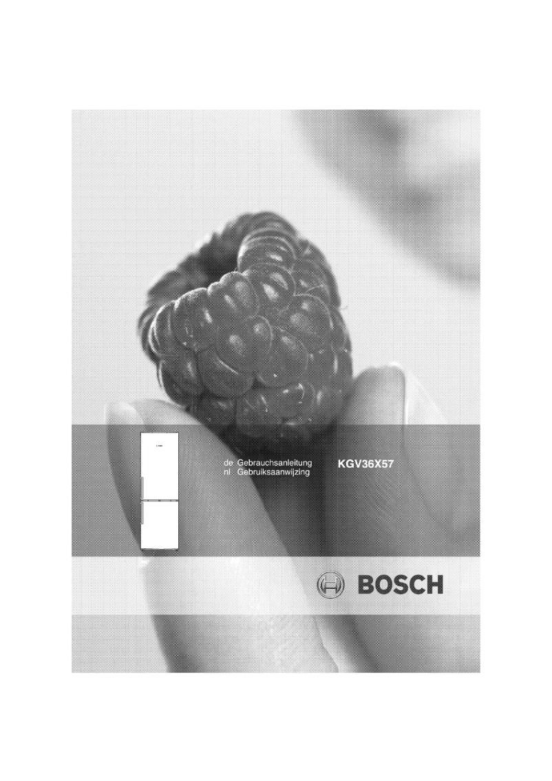 Page 1 de la notice Manuel utilisateur Bosch KGV36X57