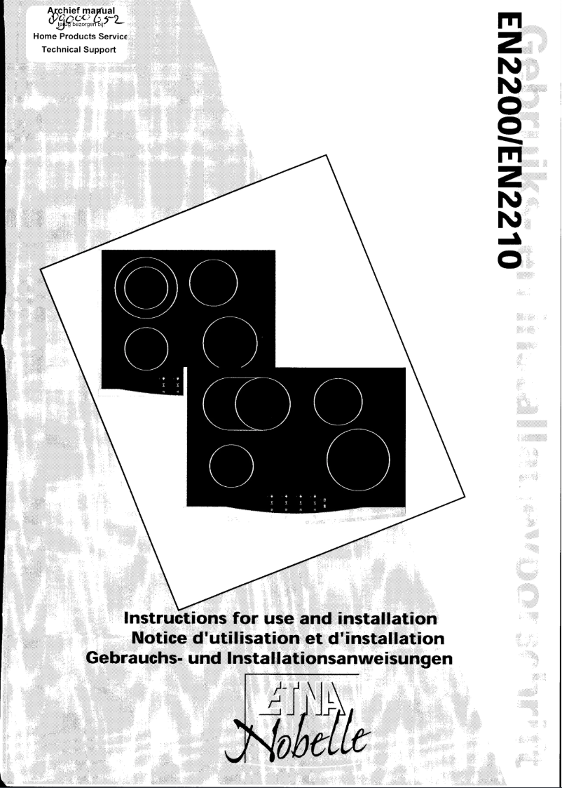 Image de la première page du manuel de l'appareil EN2200