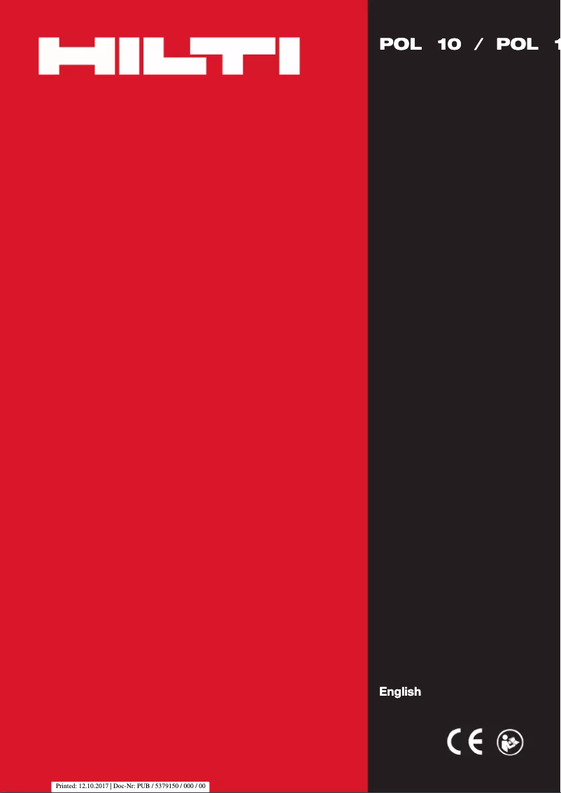 Página 1 del manual Manual de usuario Hilti POL 10