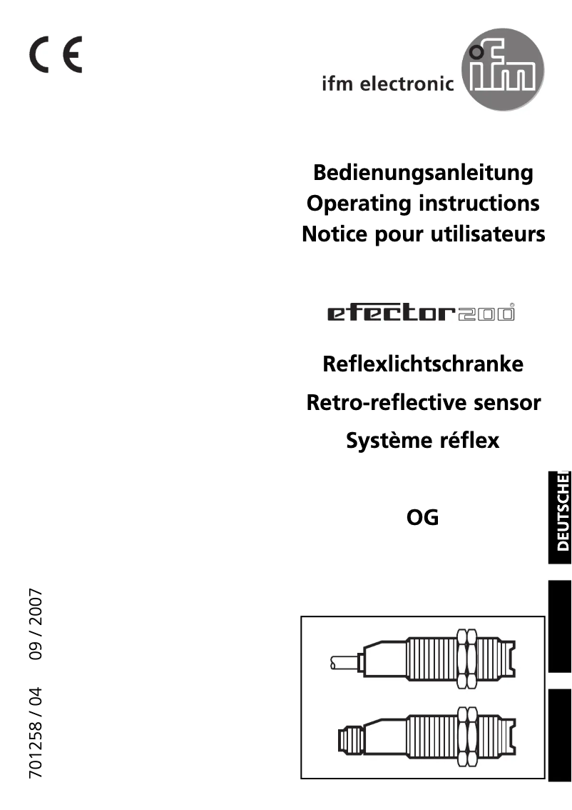 Image de la première page du manuel de l'appareil UE0009
