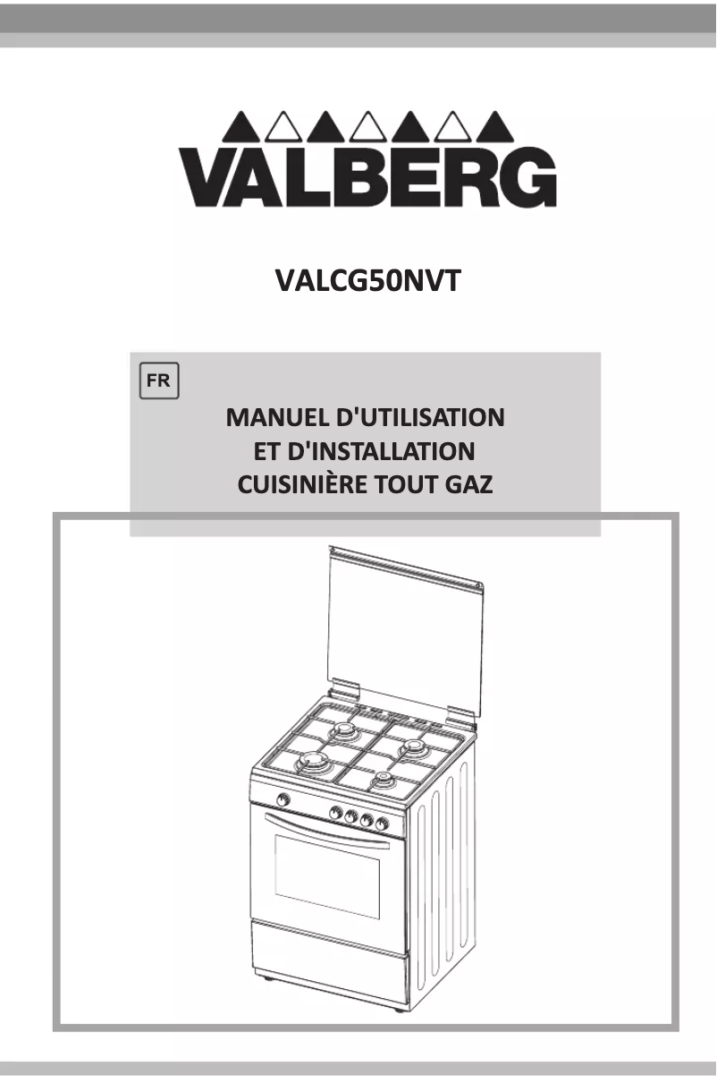 Page n°1 - Manuel utilisateur Valberg VALCG50NVT