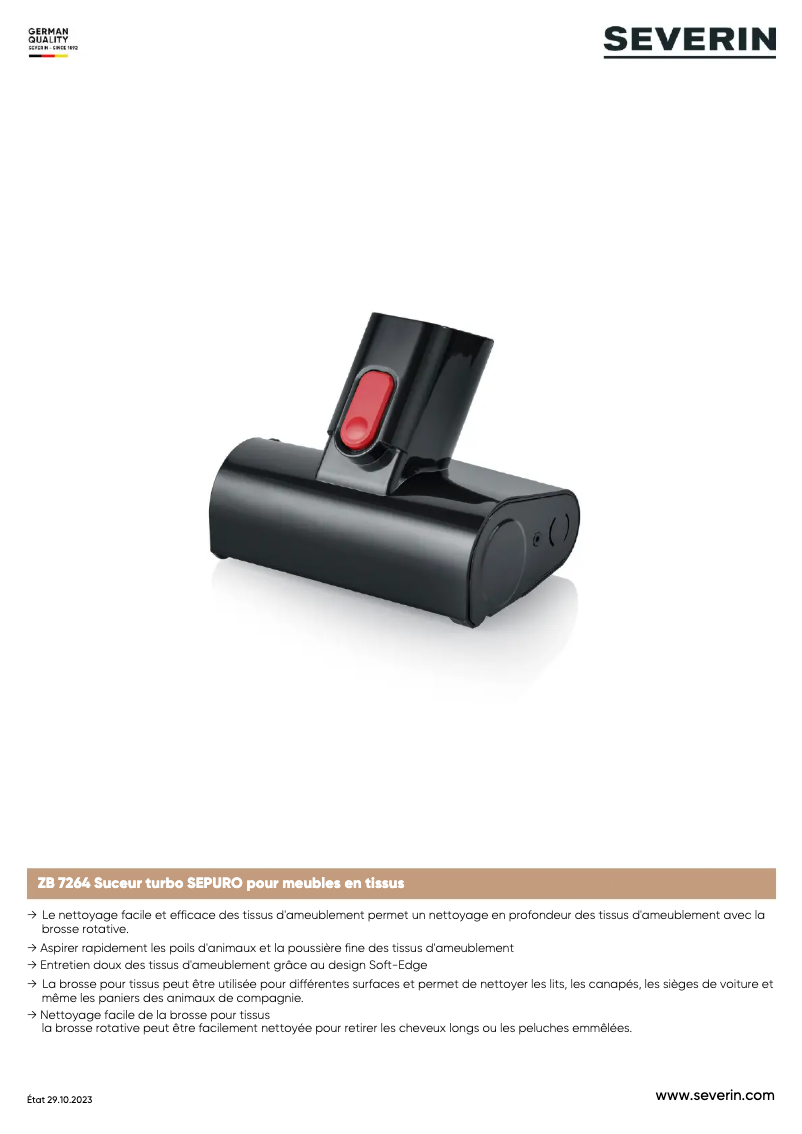 Image de la première page du manuel de l'appareil ZB 7264