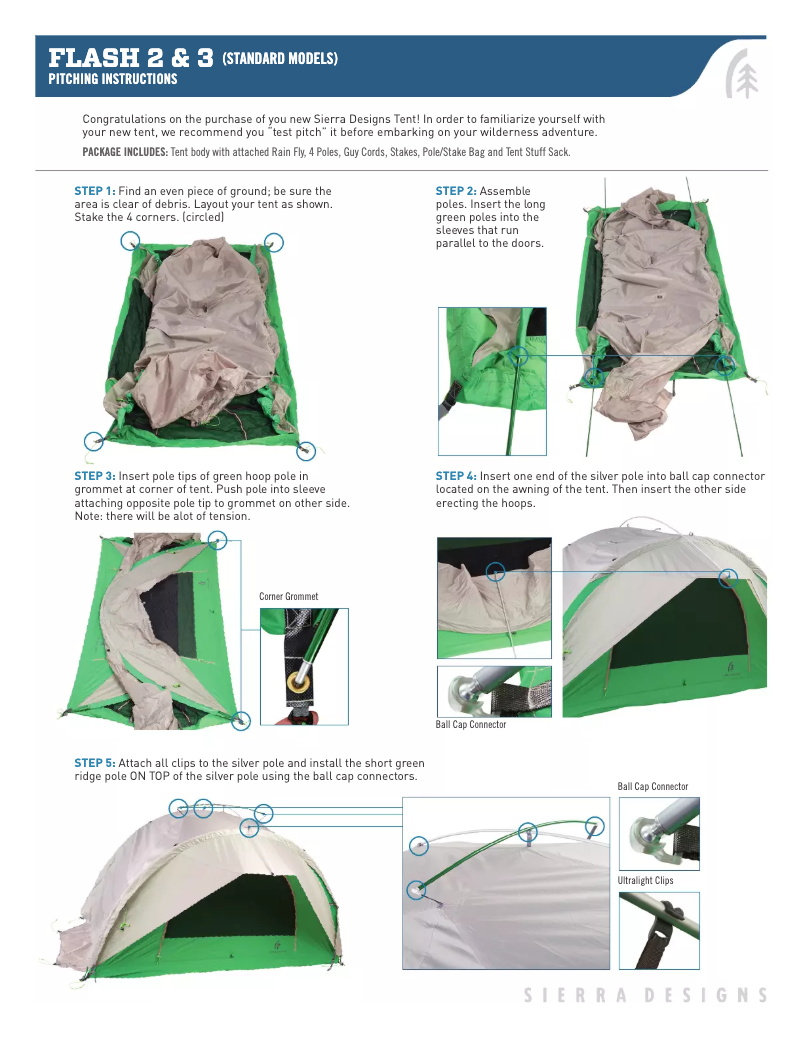 Página 1 del manual Manual de usuario Sierra Designs Flash 2