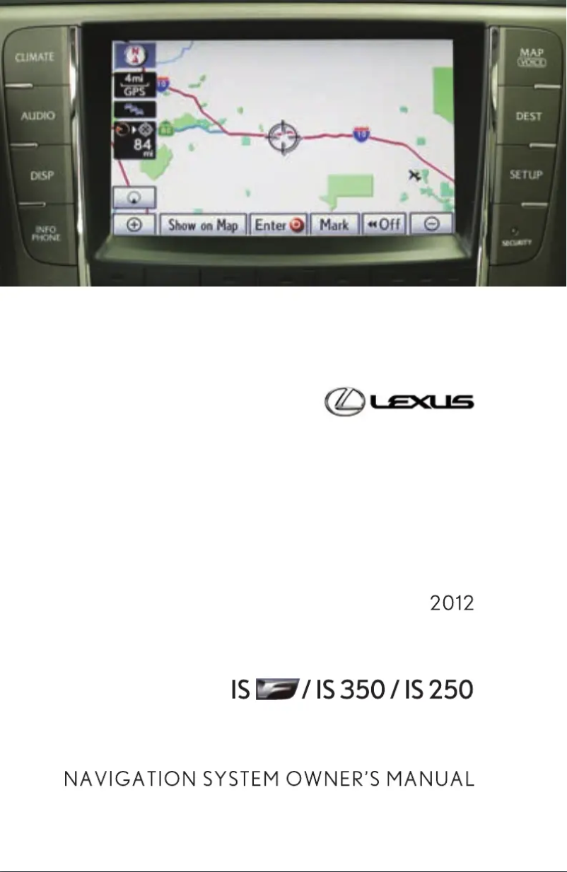 Imagen de la primera página del manual del dispositivo IS 350 (2012)