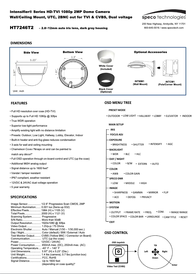 Image de la première page du manuel de l'appareil HT7246T2